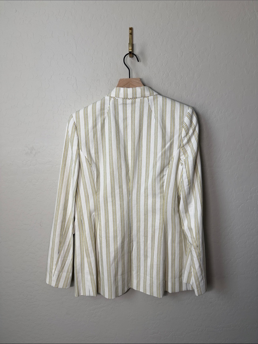 NWT 1. State Cotton Blazer in Lemon Merengue Stripe Size 8 - Picture 7 of 7